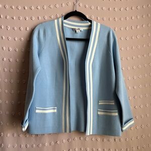 Pendleton Women’s Silk Blend Cardigan Sweater Sz S‎ Baby Blue